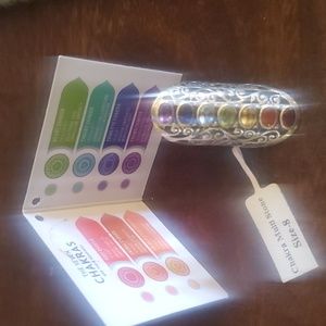 Chakra silver ring size 8